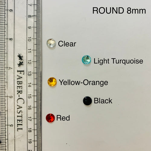 Round 8mm Acrylic stones