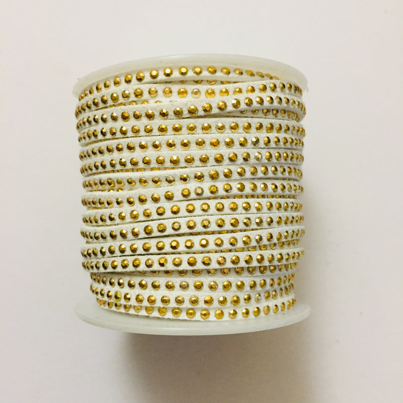 Stud Cord (Gold Studs)