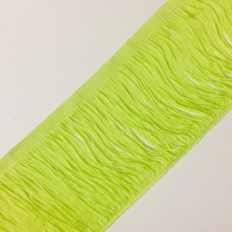Rayon Chainette Fringe (lime green)