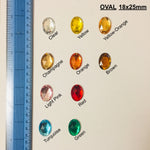 Oval 18x25mm Acrylic stones