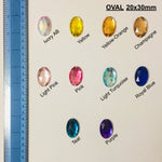 Oval 20x30mm Acrylic stones