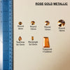 Rose Gold Metallic stones