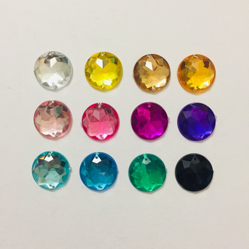 Round 20mm Acrylic stones