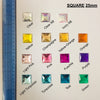 Square 25mm Acrylic stones