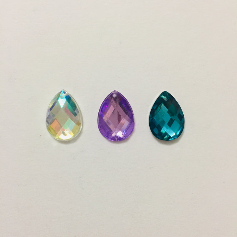 Teardrop 13x18mm Acrylic stones