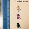 Teardrop 13x18mm Acrylic stones