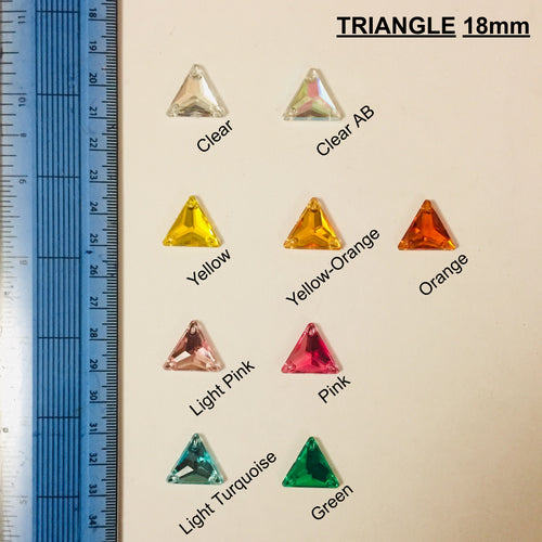 Triangle 18mm Acrylic stones