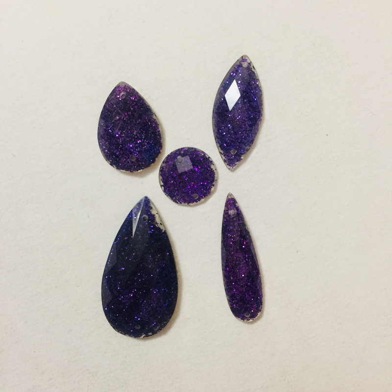 Glitter Resin stones